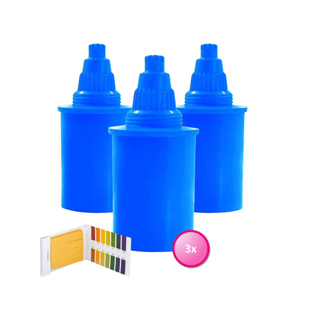 Alkaline Kan AlkaKan Filter 3-Pack Cartridge Blauw