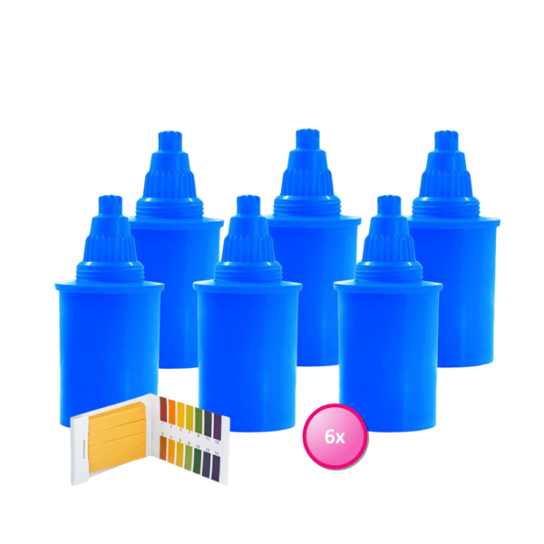 Alkaline Kan AlkaKan Filter 6-Pack Cartridge Blauw